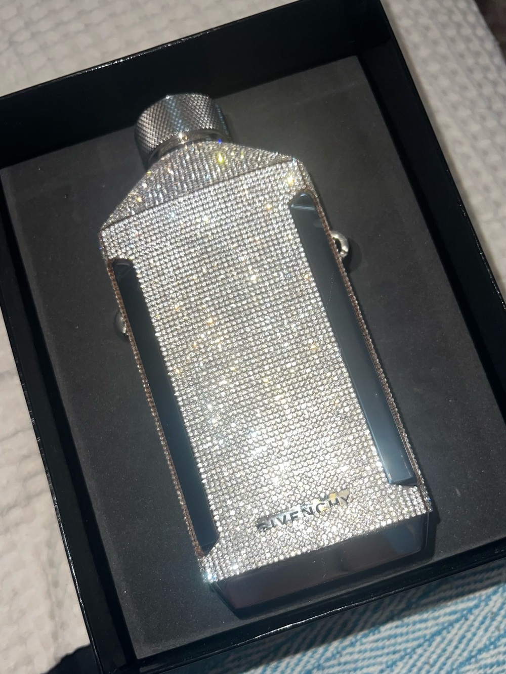 Givenchy Silver Crystal Rhinestone bottle